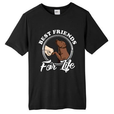 Chocolate Labrador Design Funny Chocolate Labrador Lovers Tall Fusion ChromaSoft Performance T-Shirt