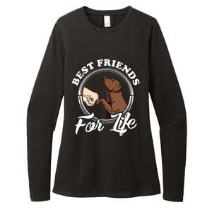 Chocolate Labrador Design Funny Chocolate Labrador Lovers Womens CVC Long Sleeve Shirt