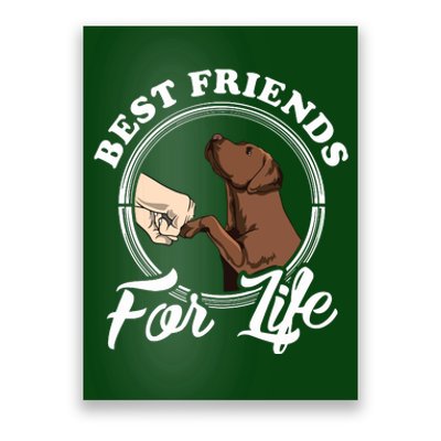 Chocolate Labrador Design Funny Chocolate Labrador Lovers Poster