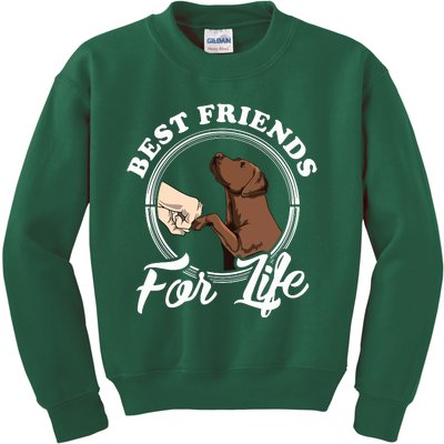 Chocolate Labrador Design Funny Chocolate Labrador Lovers Kids Sweatshirt