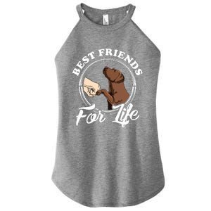 Chocolate Labrador Design Funny Chocolate Labrador Lovers Women's Perfect Tri Rocker Tank