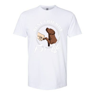 Chocolate Labrador Design Funny Chocolate Labrador Lovers Softstyle® CVC T-Shirt