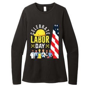 Celebrate Labor Day Graphic Design For American Workers Womens CVC Long Sleeve Shirt