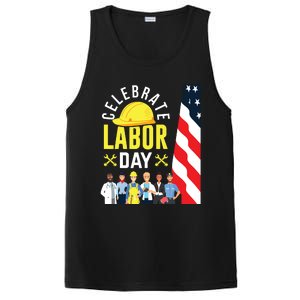 Celebrate Labor Day Graphic Design For American Workers PosiCharge Competitor Tank