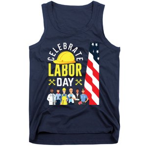 Celebrate Labor Day Graphic Design For American Workers Tank Top