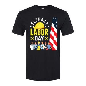 Celebrate Labor Day Graphic Design For American Workers Softstyle CVC T-Shirt