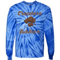 Chocolate Lover Diet Chocoholic Baker Mom Cook Ladies Gift Tie-Dye Long Sleeve Shirt