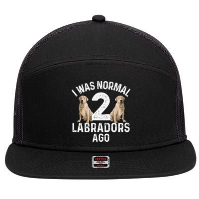 Cute Labrador Design For Labrador Retriever Lovers 7 Panel Mesh Trucker Snapback Hat