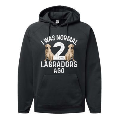 Cute Labrador Design For Labrador Retriever Lovers Performance Fleece Hoodie