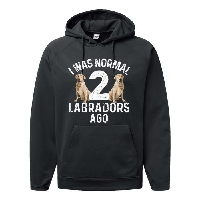 Cute Labrador Design For Labrador Retriever Lovers Performance Fleece Hoodie