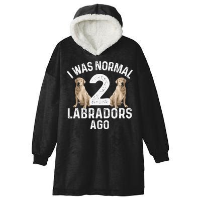 Cute Labrador Design For Labrador Retriever Lovers Hooded Wearable Blanket