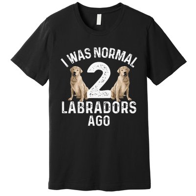 Cute Labrador Design For Labrador Retriever Lovers Premium T-Shirt