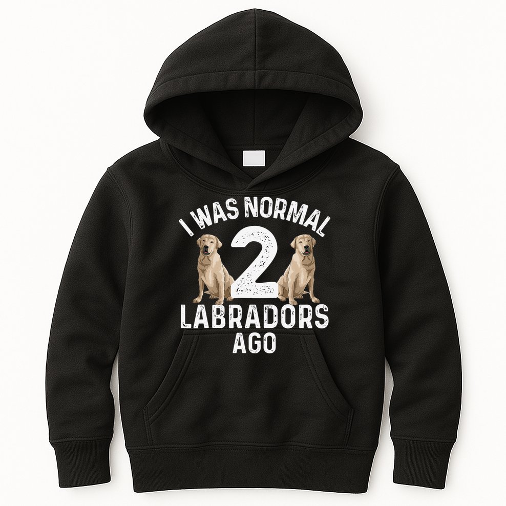 Cute Labrador Design For Labrador Retriever Lovers Kids Hoodie