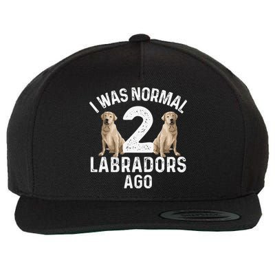 Cute Labrador Design For Labrador Retriever Lovers Wool Snapback Cap