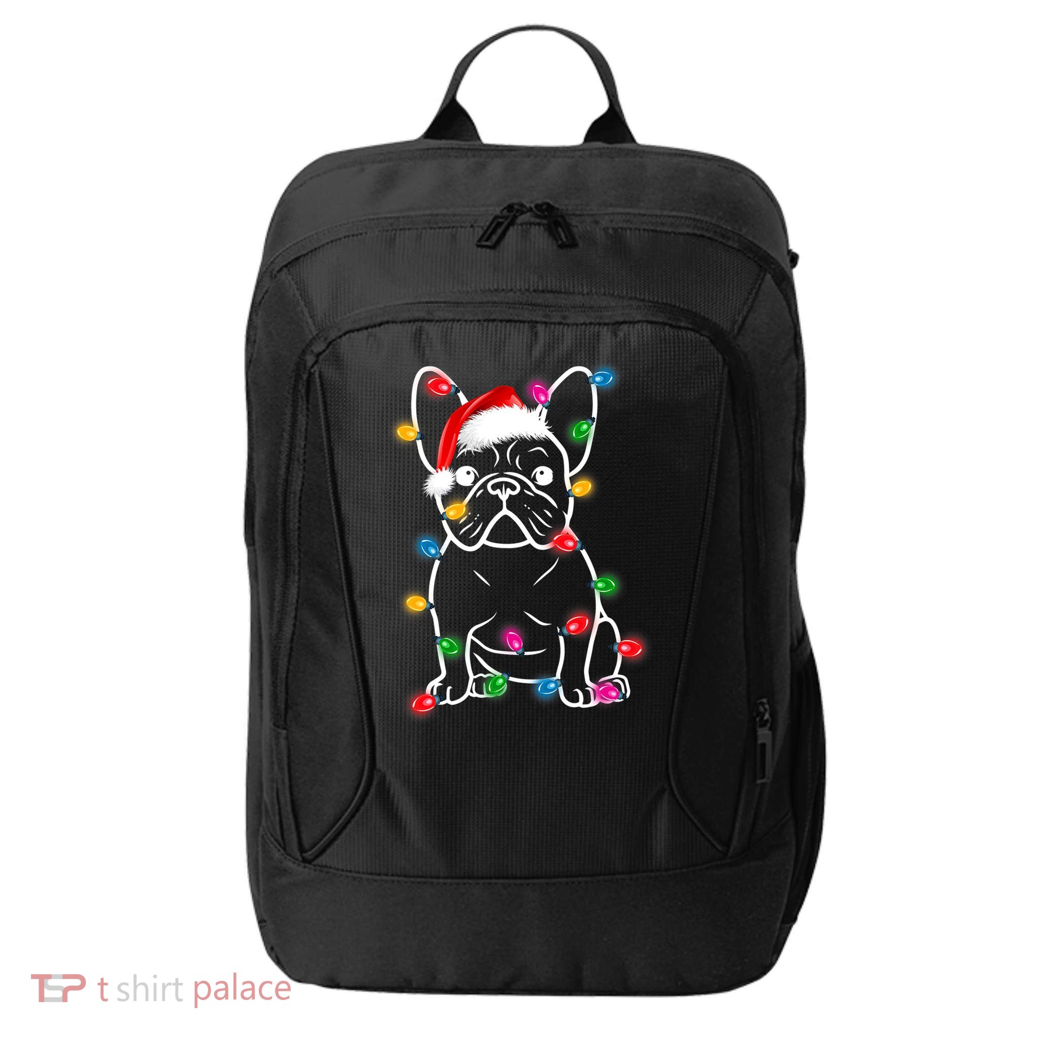 Christmas Lights Dog French Bulldog City Backpack