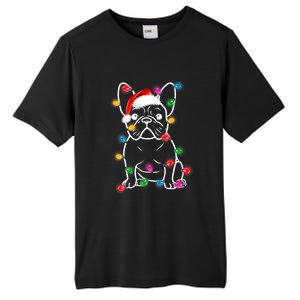 Christmas Lights Dog French Bulldog Tall Fusion ChromaSoft Performance T-Shirt