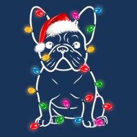 Christmas Lights Dog French Bulldog Cooling Performance Crew T-Shirt
