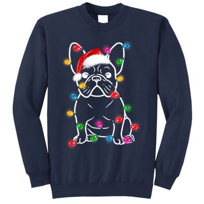 Christmas Lights Dog French Bulldog Sweatshirt