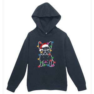 Christmas Lights Dog French Bulldog Urban Pullover Hoodie