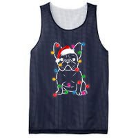 Christmas Lights Dog French Bulldog Mesh Reversible Basketball Jersey Tank