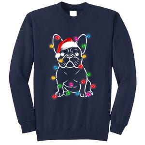 Christmas Lights Dog French Bulldog Tall Sweatshirt