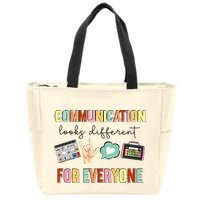 Communication Looks Different For Everyone Speech Therapy Zip Tote Bag