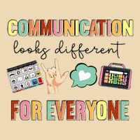 Communication Looks Different For Everyone Speech Therapy Zip Tote Bag