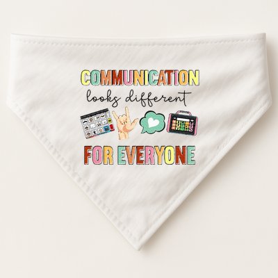 Communication Looks Different For Everyone Speech Therapy USA-Made Doggie Bandana