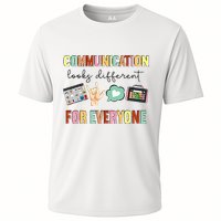 Communication Looks Different For Everyone Speech Therapy Cooling Performance Crew T-Shirt