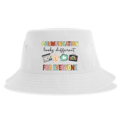 Communication Looks Different For Everyone Speech Therapy Sustainable Bucket Hat