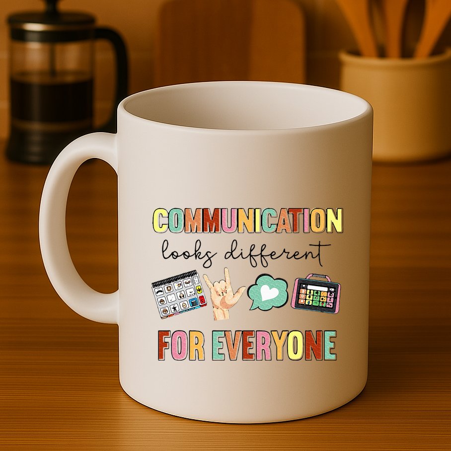 Communication Looks Different For Everyone Speech Therapy Mug