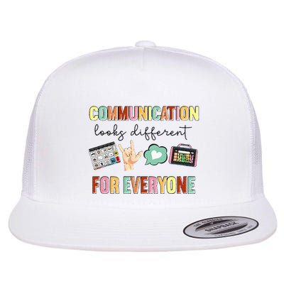 Communication Looks Different For Everyone Speech Therapy Flatbill Hat