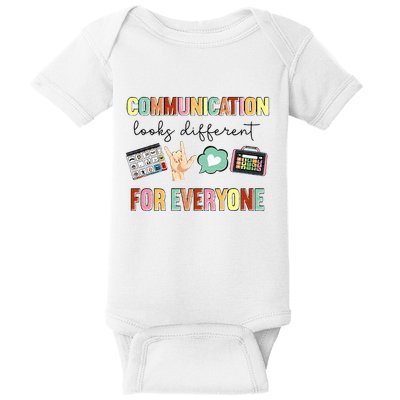 Communication Looks Different For Everyone Speech Therapy Baby Bodysuit