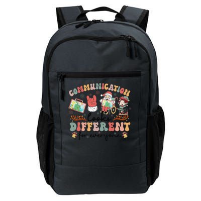 Communication Looks Different For Everyone Slp Christmas Daily Commute Backpack