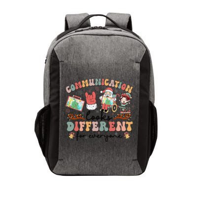 Communication Looks Different For Everyone Slp Christmas Vector Backpack