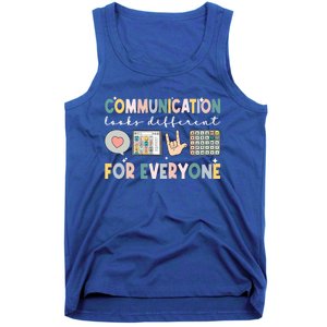 Communication Looks Different For Everyone Autism Awareness Gift Tank Top