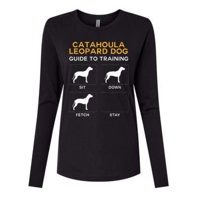 Catahoula Leopard Dog Guide To Training Dog Obedience Womens Cotton Relaxed Long Sleeve T-Shirt