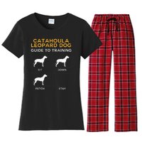 Catahoula Leopard Dog Guide To Training Dog Obedience Women's Flannel Pajama Set