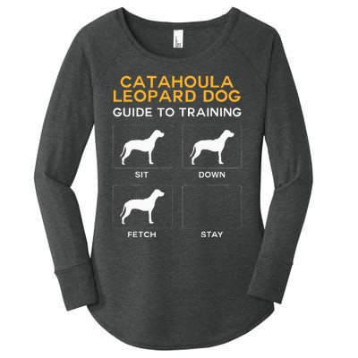 Catahoula Leopard Dog Guide To Training Dog Obedience Women's Perfect Tri Tunic Long Sleeve Shirt