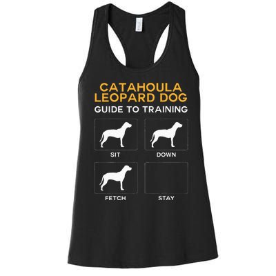 Catahoula Leopard Dog Guide To Training Dog Obedience Women's Racerback Tank