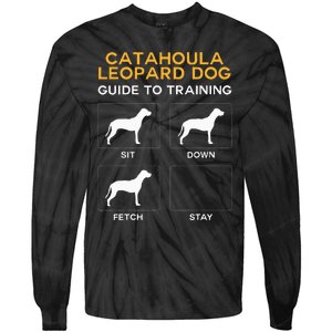 Catahoula Leopard Dog Guide To Training Dog Obedience Tie-Dye Long Sleeve Shirt