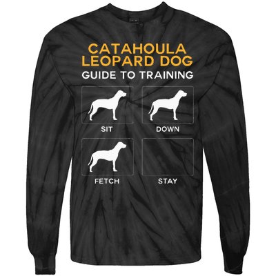 Catahoula Leopard Dog Guide To Training Dog Obedience Tie-Dye Long Sleeve Shirt