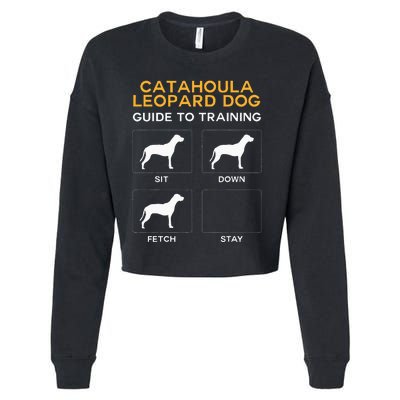 Catahoula Leopard Dog Guide To Training Dog Obedience Cropped Pullover Crew