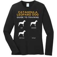 Catahoula Leopard Dog Guide To Training Dog Obedience Ladies Long Sleeve Shirt