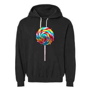 Cute Lollipop Design Lollipop Candy Lover Garment-Dyed Fleece Hoodie