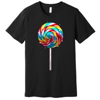 Cute Lollipop Design Lollipop Candy Lover Premium T-Shirt