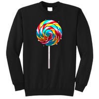 Cute Lollipop Design Lollipop Candy Lover Tall Sweatshirt