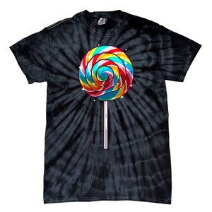 Cute Lollipop Design Lollipop Candy Lover Tie-Dye T-Shirt