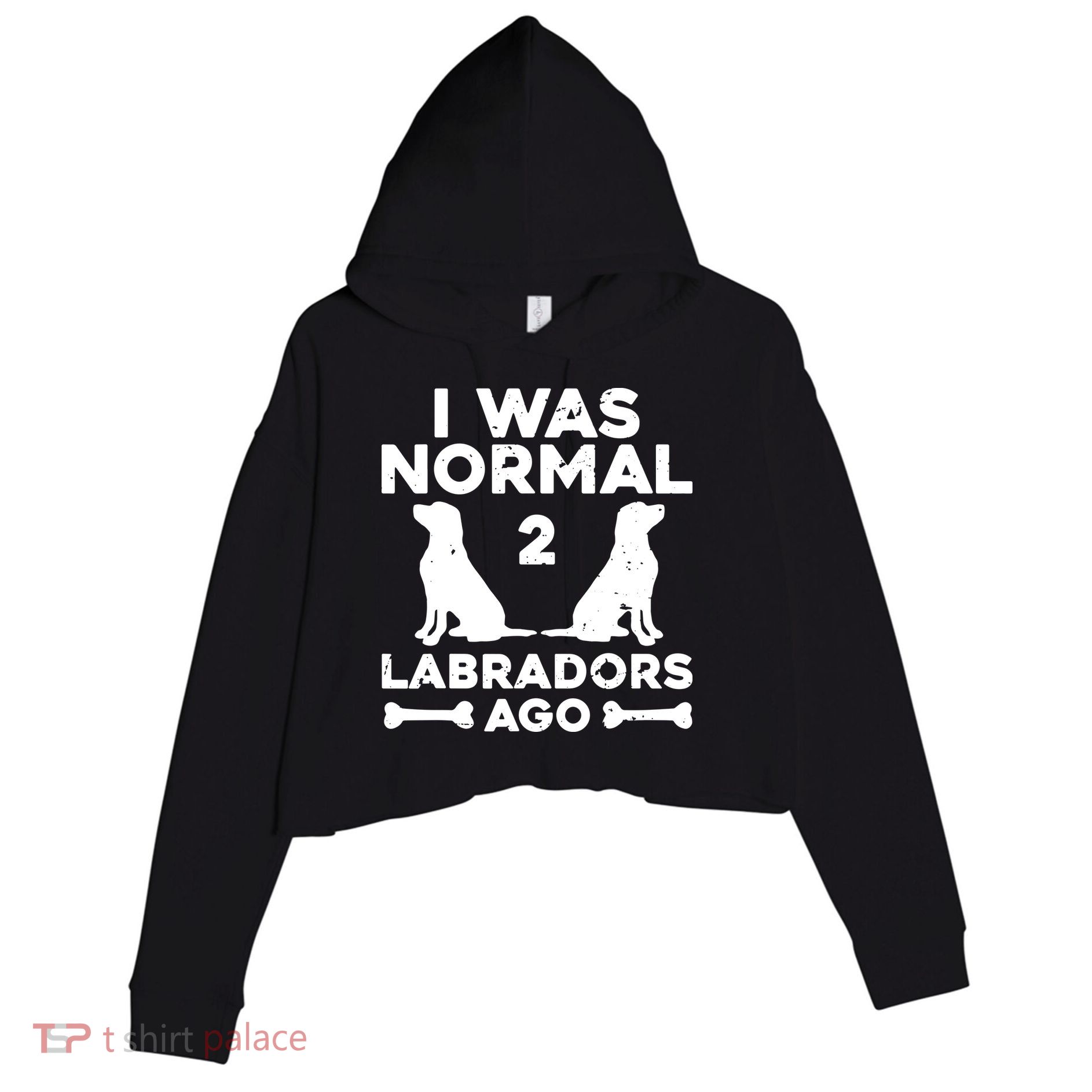 Cute Labrador Design For Men Women Labrador Retriever Lovers Crop Fleece Hoodie