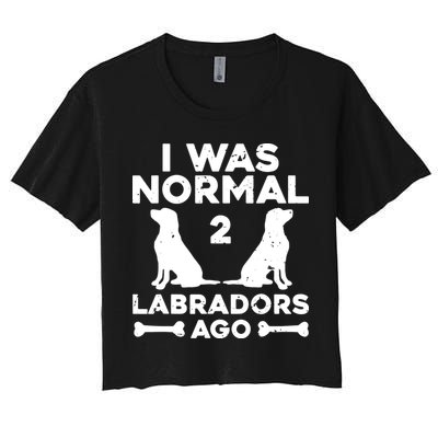 Cute Labrador Design For Men Women Labrador Retriever Lovers Crop Top